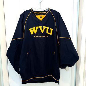 WVU West Virginia University Mens Starter Pullover Jacket, LG